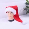 Hand-Sewn LED Plush Christmas Hat with Strap - Holiday Decoration for Adults & Children