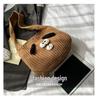 2025 Stylish Knitted Dog Crossbody Bag - Large Capacity Autumn/Winter Shoulder Bag for Women