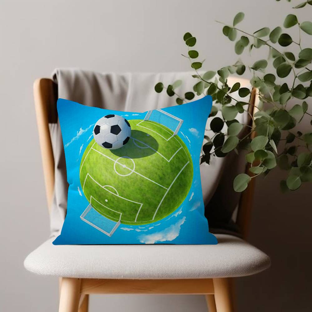 Football Print Cushion Cover Decorative Pillow Sofa Home Decor Case Pillow Cases