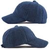 Korean Autumn Winter Baseball Cap Women Solid Color Artificial Lambswool Hat Simple Plush Trucker Hats Adjustable Plush Visor