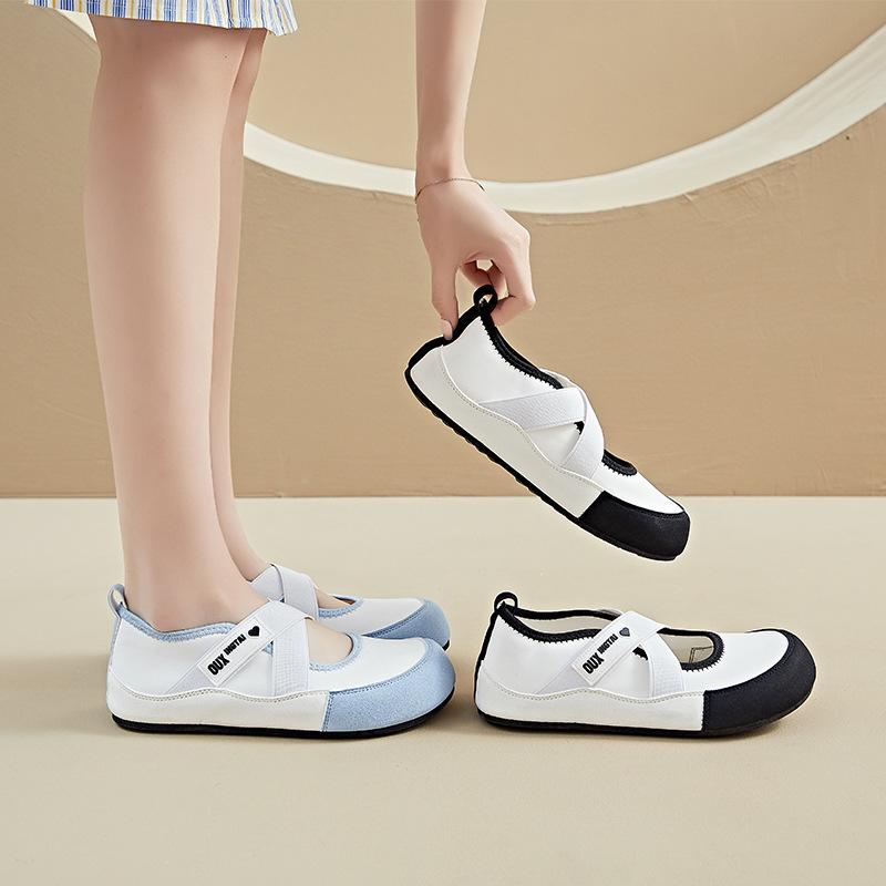 Fashion Womens Shoes 2025 Summer Breathable New Flat Shoe Fashionable And Versatile Round Head Comfortable Cute Sweet Casual Shoes