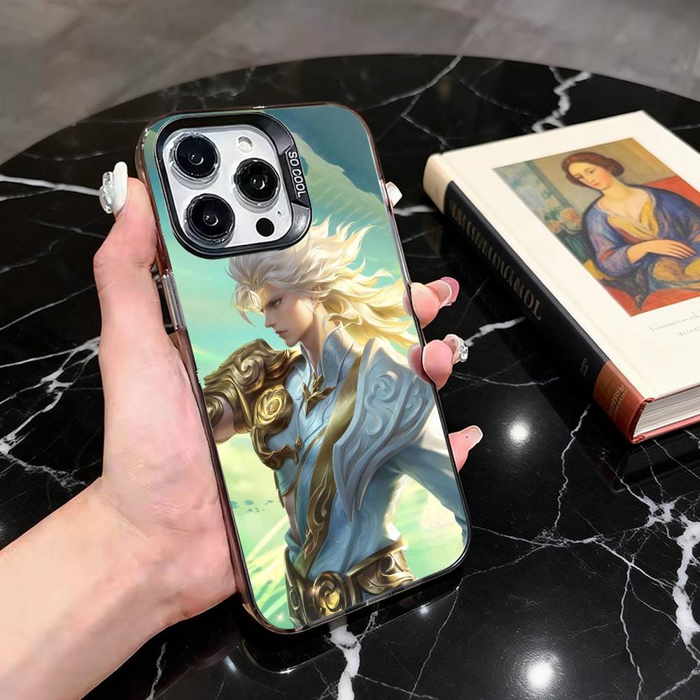 H-Honor of K-Kings Li Bai-es  Phone Case For iPhone 17,16,15,14,13,12,11 Plus,Pro Max,XS,Colorful Silver Black Cover