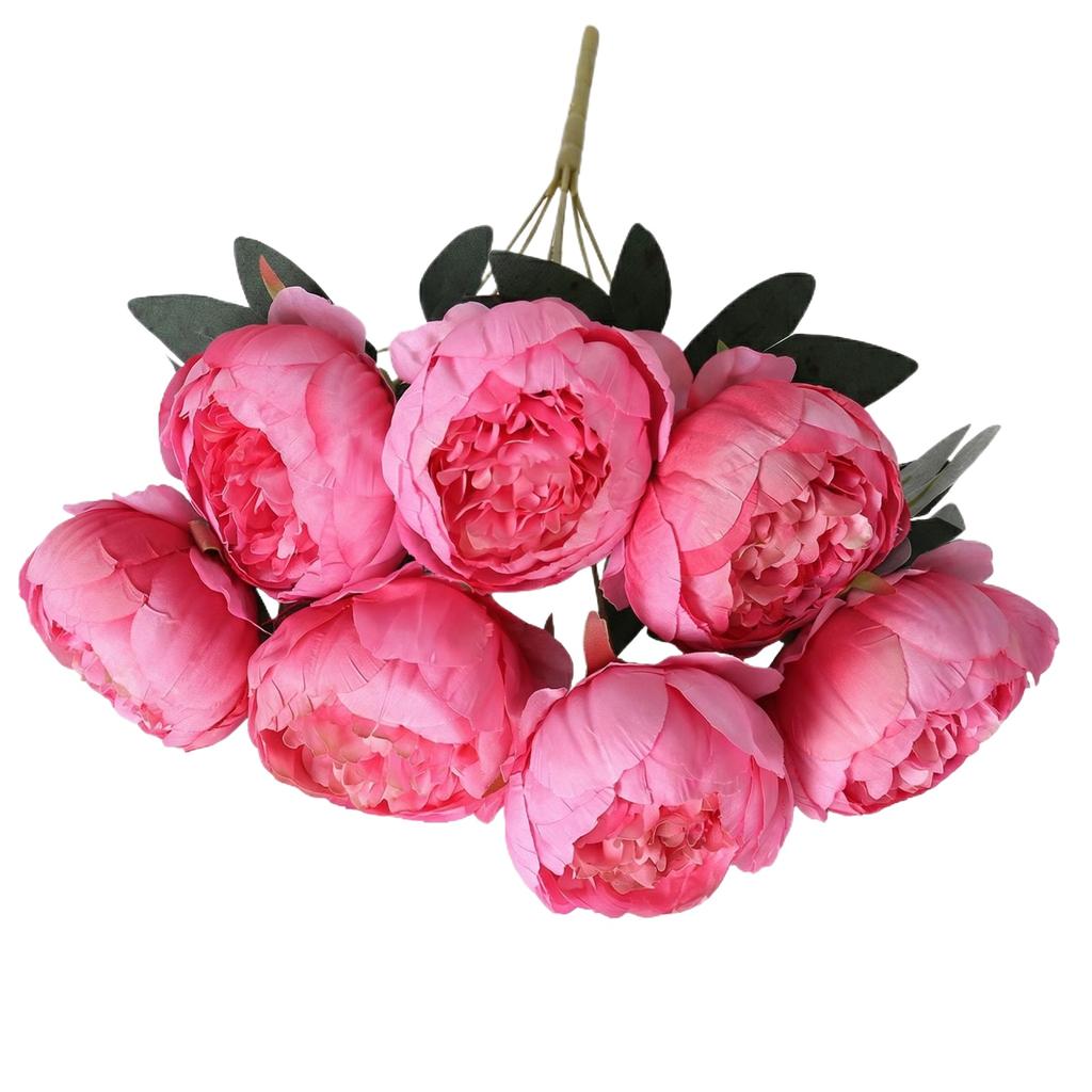Simulated 7- Bouquet Of And Herbaceous, Perfect For Weddings, Home Decorations, Wall Displays, And Hand- Bouquets.