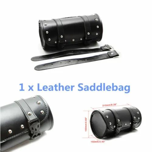 Universal Motorcycle Bike Tool Bag Luggage Handle Bar Round Barrel Storage Pouch