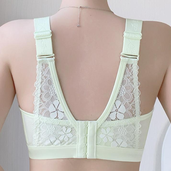 Lingerie Women's Full-cup Thin Bra Thin Gathering Breasts Anti-sagging Large-sized Bra Push Up Bra