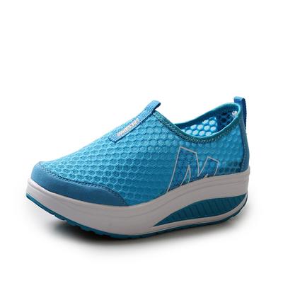 Jarní a letní houpací boty Dámské Boty Ležérní Sportovní Boty Muffin Boty na klínovém podpatku Single Shoes Síťované boty
