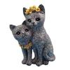 A20F-Marble Color Ornaments Couple Cat Home Cabinet Outdoor Gardening Decoration Valentine's Day Resin Craft Ornaments