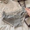 Ladies Summer Sweet To Sweet Lace Mesh Stitching Cotton Hip Hip Mid Waist Triangle Briefs