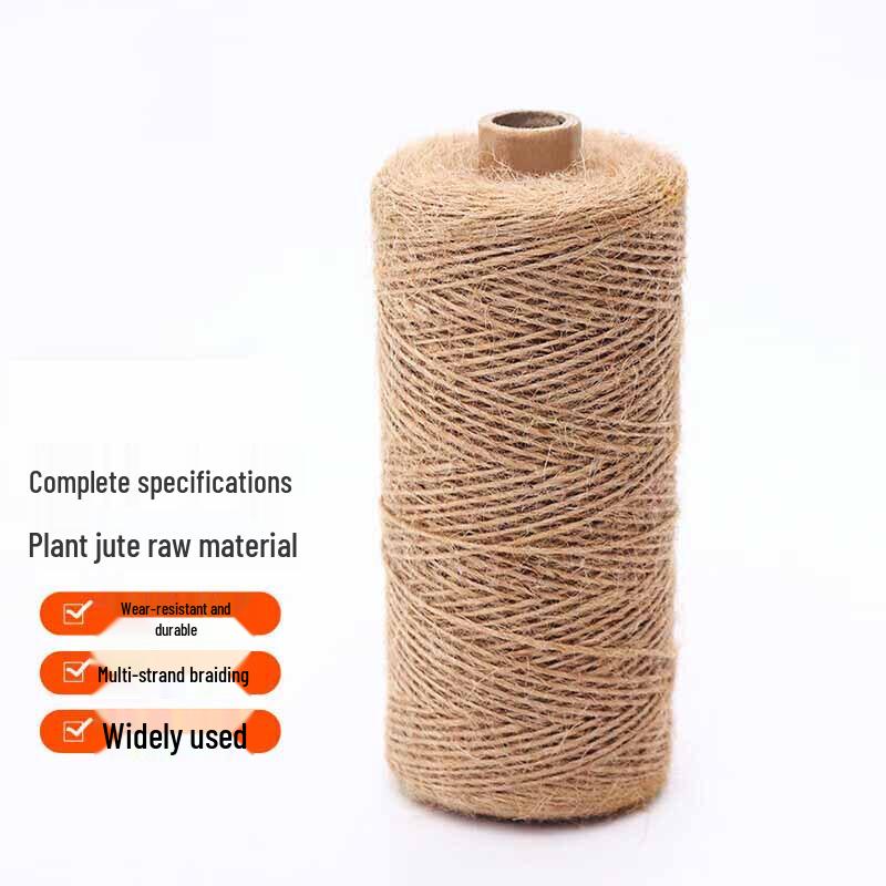 Многопрядная плетёная джутовая верёвка