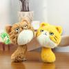 1 Piece Girl Backpack Doll Decoration Cute Plush Cat Doll Pendant Couple Bag Keychain Decorative Gift