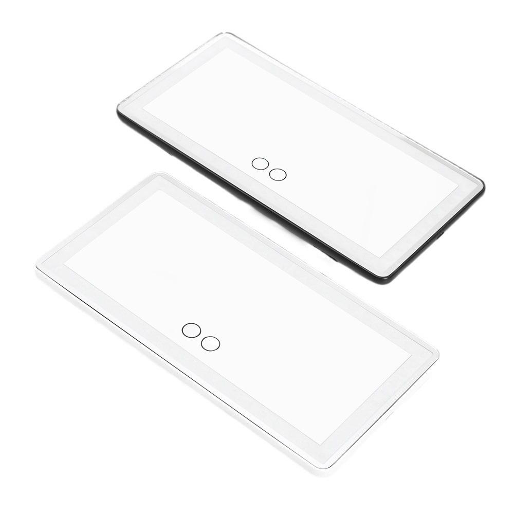 LED Car Sun Visor Makeup Mirror with USB Charging & Three-Color Dimming - In Stock