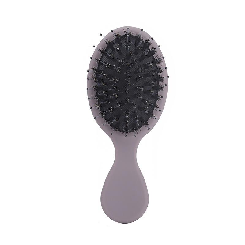 High Quality Customized Logo Personalized Air Cushion Mini Baby Hair Travel Size Boar Bristles Hairbrush