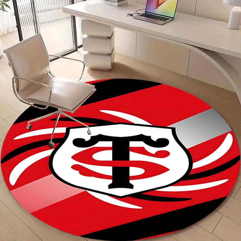1pc Football Team (65) Design Printed Area Round Carpet for Bedroom Living Room Home Decor Rugs Mat Non Slip Mat Rug for Bedside