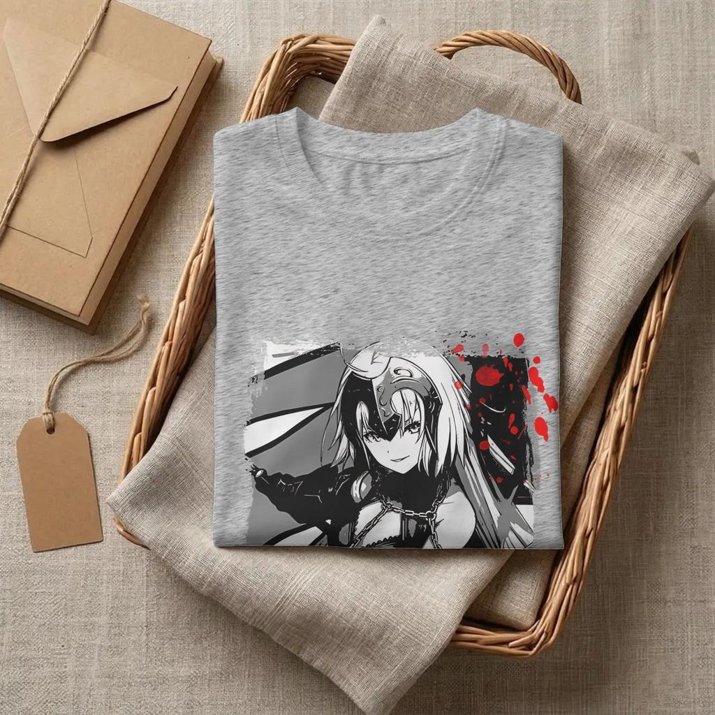 Fate Stay Night Jeanne Darc T Shirt Unisex Cotton Clothes Funny Crewneck Short Sleeve