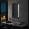 LED Wall Mirror for Bathroom with Shelf 60x100 Cm