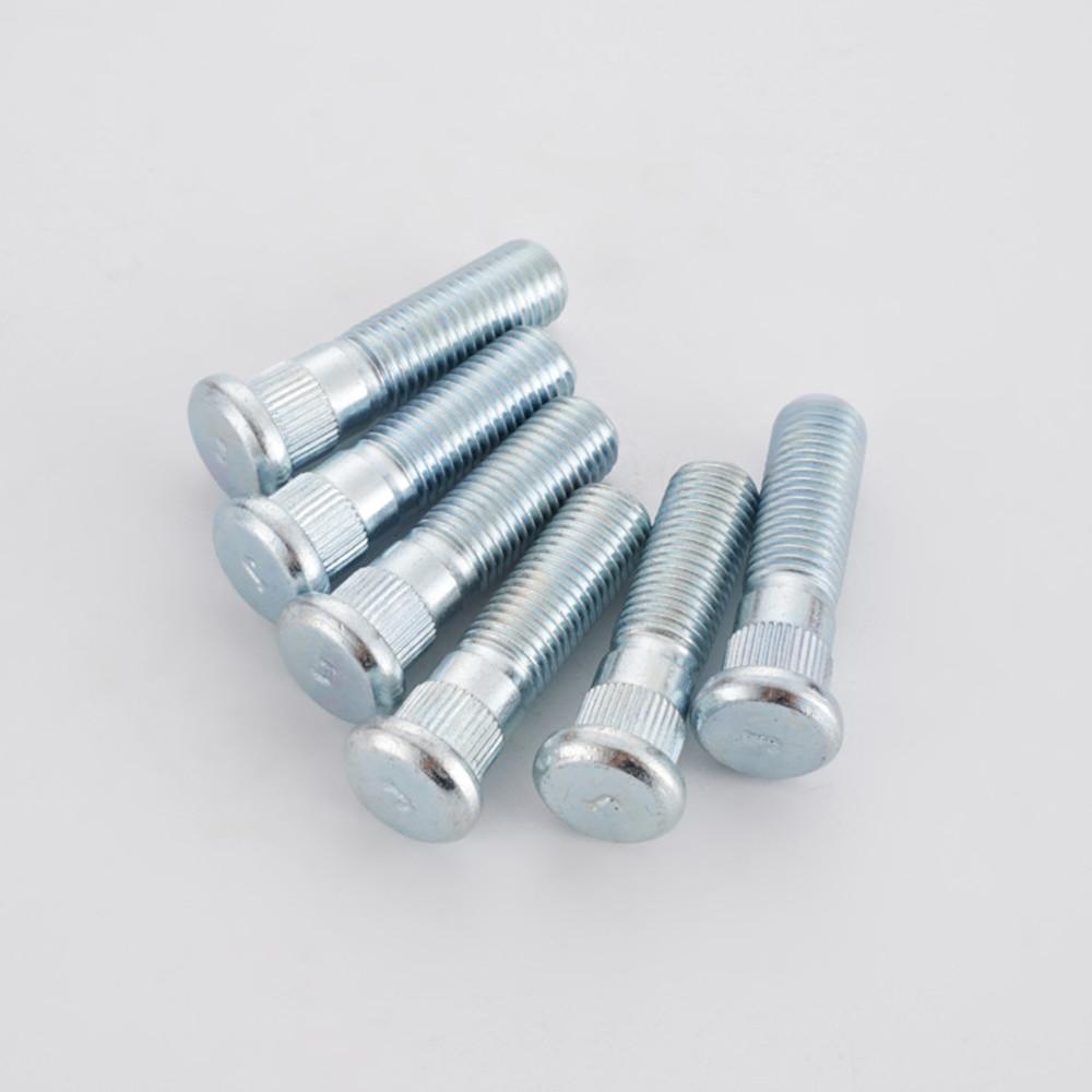 Pernos de Rueda de Coche M12x1.5 Longitud 48mm/43mm 12x 1.5mm Espárragos de Rueda y un Moleteado de 12.3mm