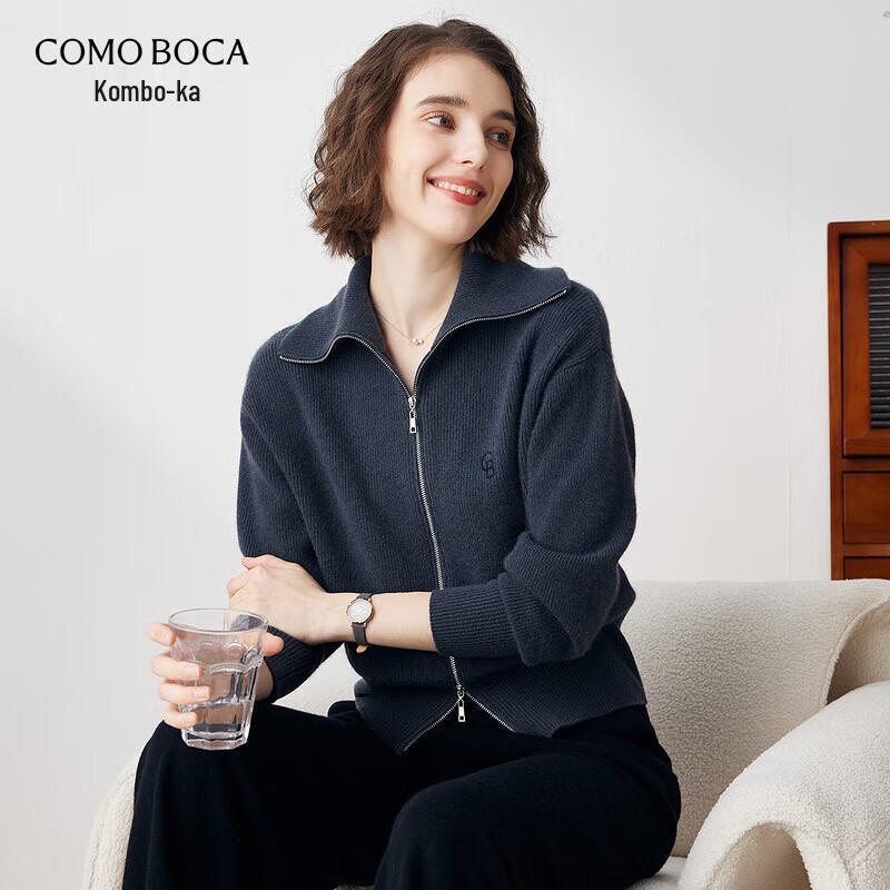 Kemeng Boka Women's Zip Cashmere Cardigan