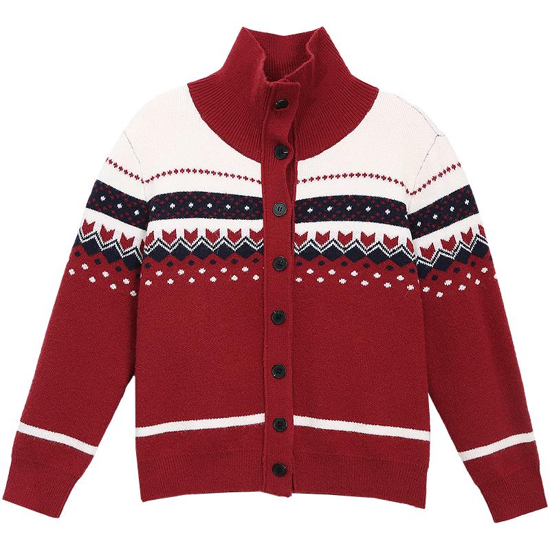 Betu Women's Fair Isle Jacquard Cardigan