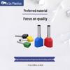 Whole Bag Double Wire Tube European Style Pin Terminal, Pre-Hollowed Purple Copper (TE0508~TE16-14)