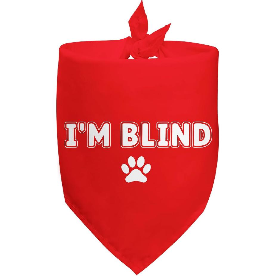 I m Blind Dog Bandana Blind Dog Accessories Must Haves Dogs Scarf for Small Medium Large Dogs Cats Gifts Ideas for Dogs Lovers