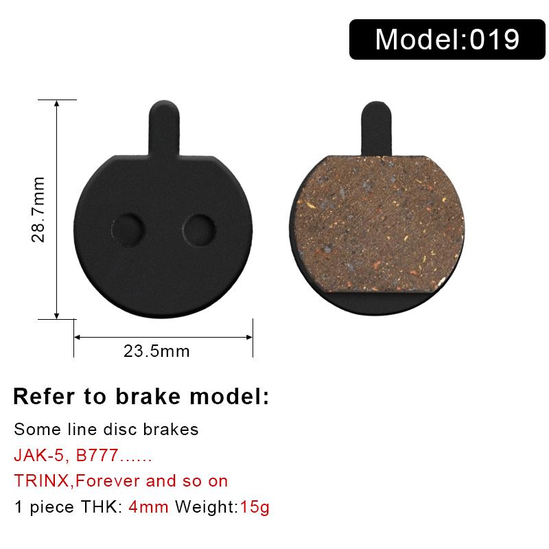 Bicycle Disc Brake Pad Organic Resin Bike Hydraulic Disc Brake Pads For Magura Cycling Accessories