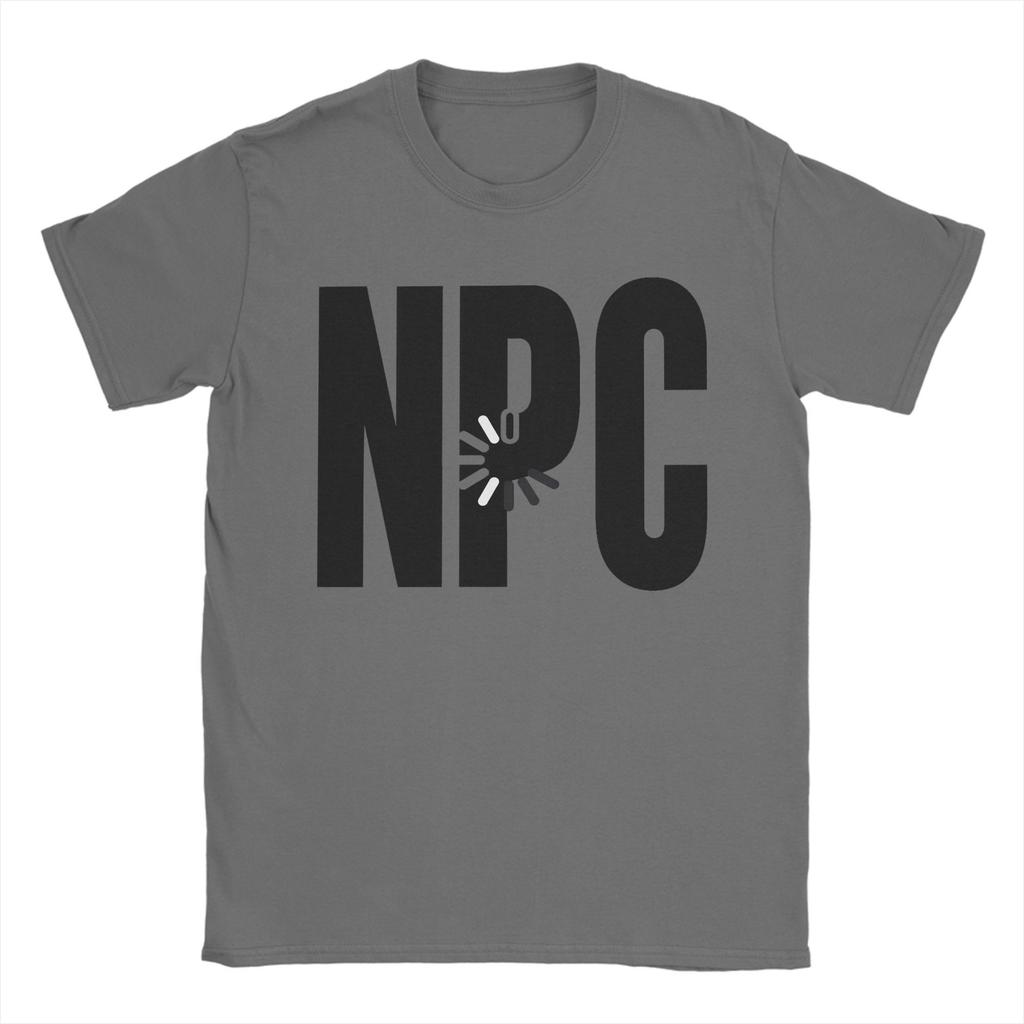 Men NPC Loading Black Logo TShirts Cotton Tees Summer Vintage ShortSleeve TShirt O Neck Hip Hop Print Tee Shirt Plus Size