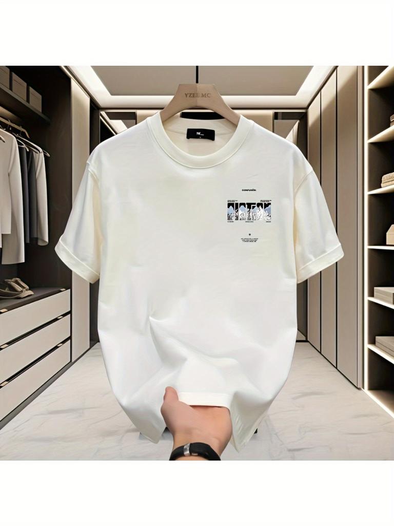 Summer New American High Street Round Neck Short Sleeve Oversized Tshirt