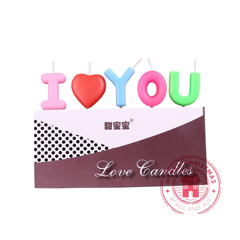 Happy Birthday Candle Pearl Gold Silver Purple Pink Letter Candle Lamp Creative Cake Baking Festival Decorative Products