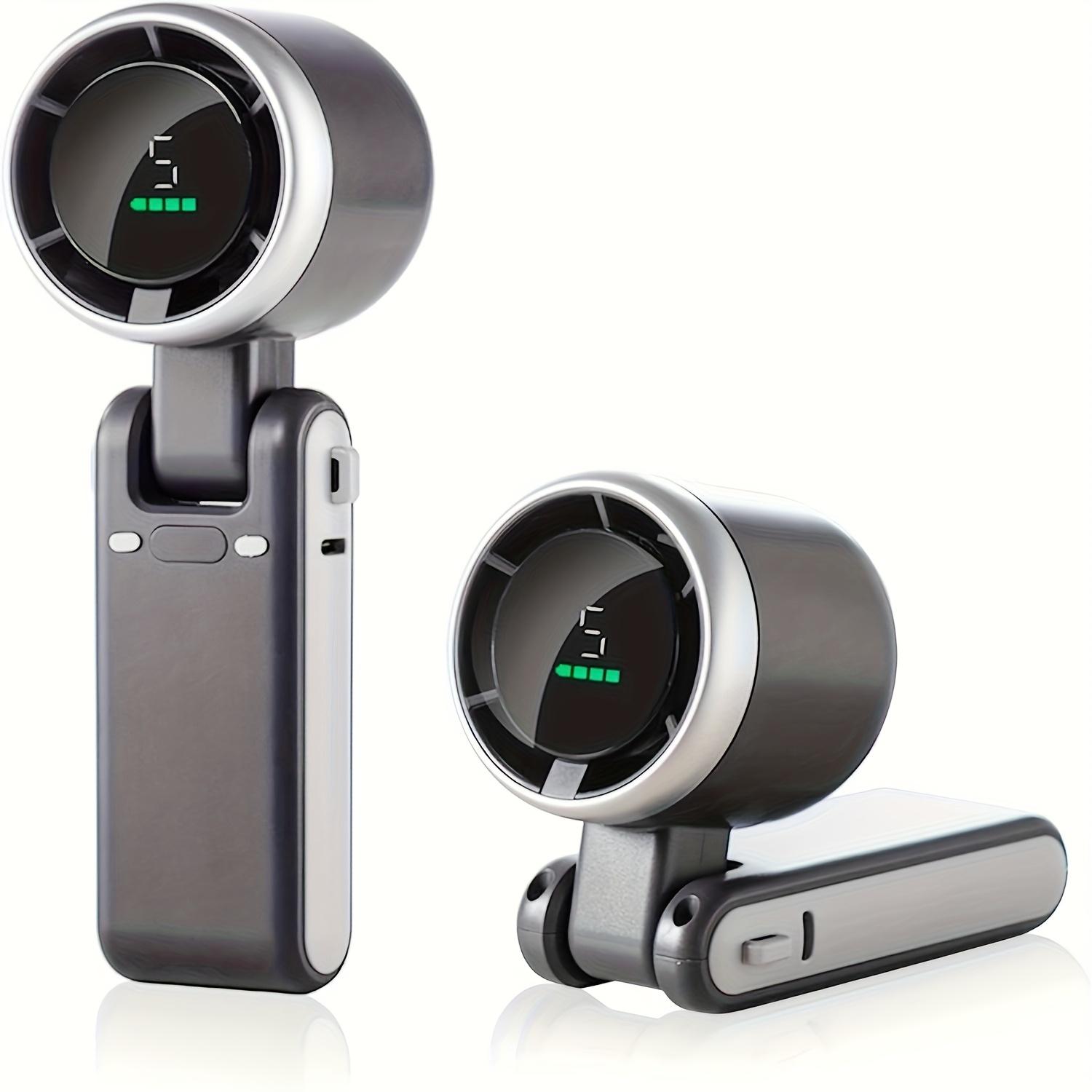 

Handheld Fan Portable Foldable USB Rechargeable, Ultra Quiet 5-speed Adjustable, 1200mAh Battery (10 Hours Running Time) чёрный