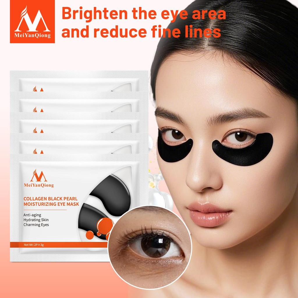 Black Pearl Serum Eye Mask Collagen Anti-Aging Anti Wrinkle Remove Dark Circle Anti-Puffiness Eye Patches Skin Care