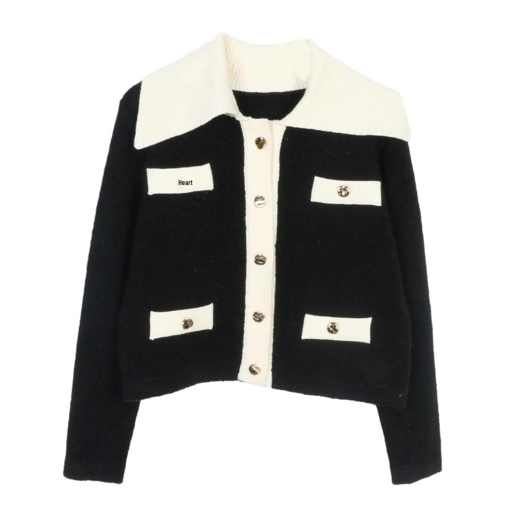 Knitted Socialite Color Block Cardigan & Skirt Set - Autumn/Winter 2024
