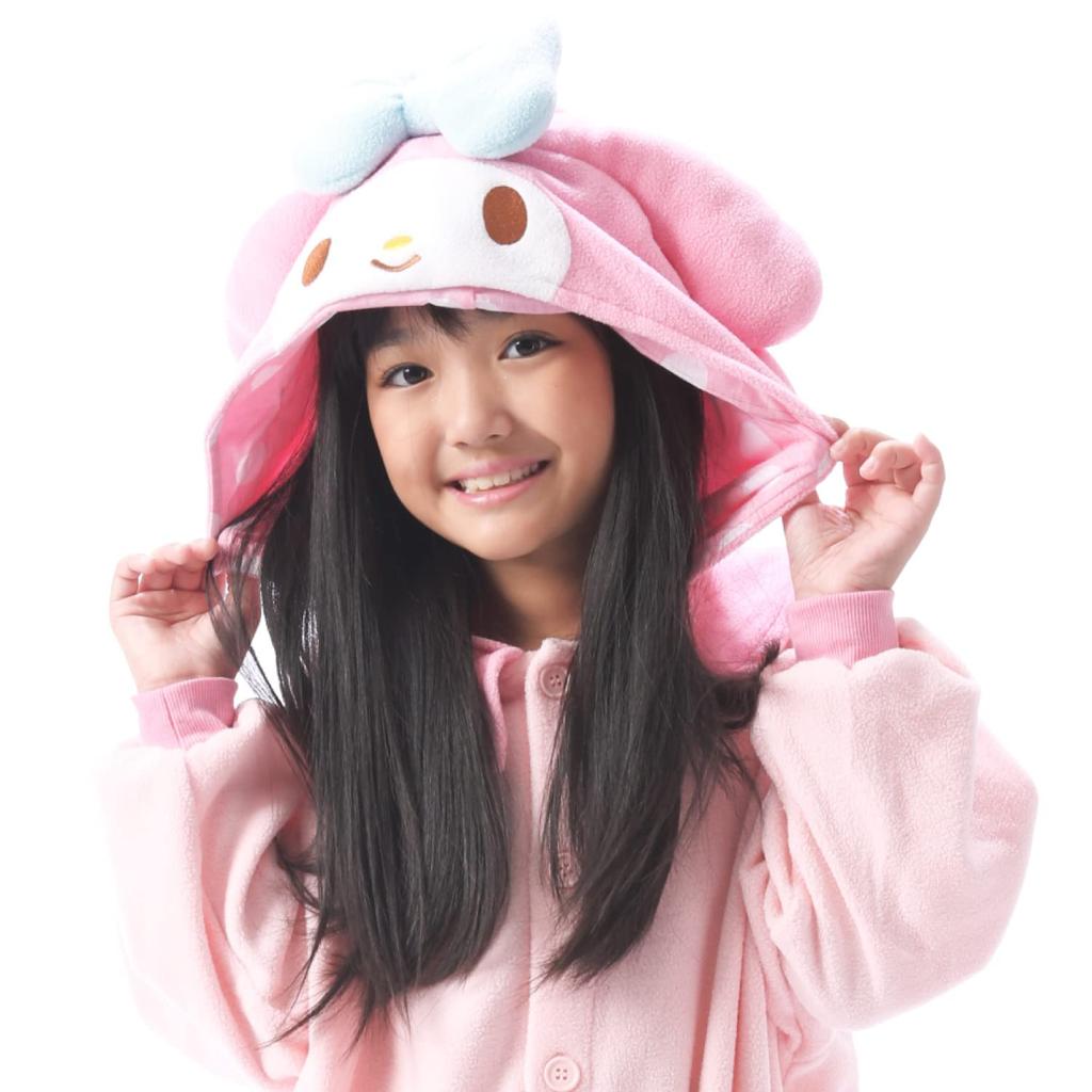 SAZAC Sanrio My Melody Fleece Kigurumi for Children, 110cm
