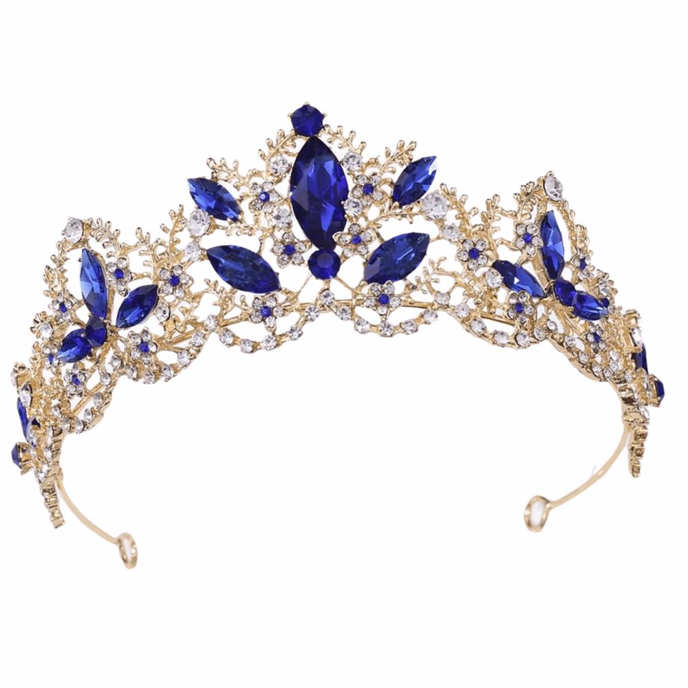 Elegant Bridal Princess Crown Luxury Rhinestone Diadem Women Hair Hoop  Wedding Hair Accessories