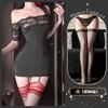Sex underwear tight see-through hip skirt uniform sexy lace one-word shoulder suit nightdress suit