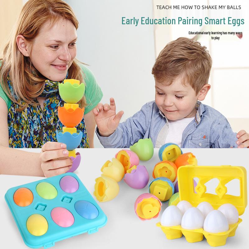 Cross-Border Baby Smart Egg Puzzle: Dinosaur Shape & Color Matching Educational Toy