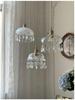 American Retro Crystal Chandelier for Hallway, Bedside, Balcony, and Cloakroom.