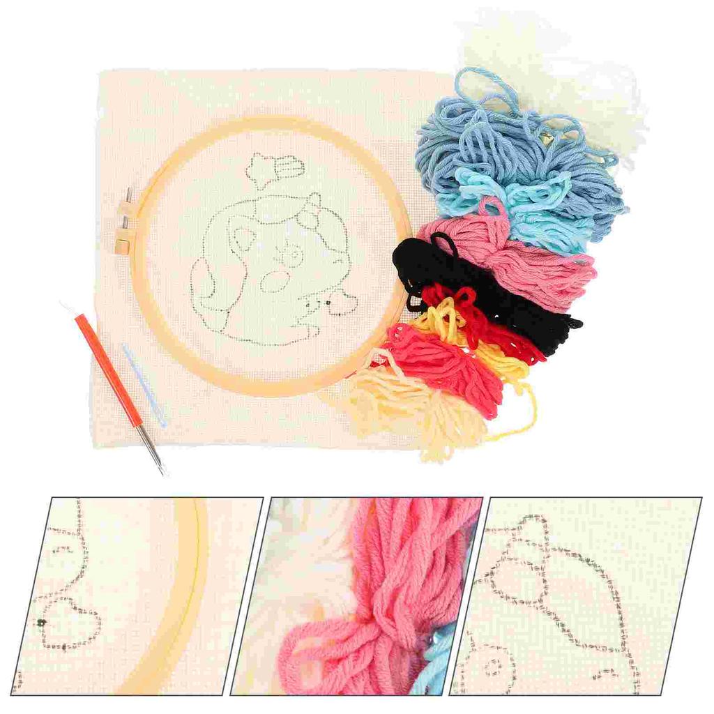 1 set of Embroidery Kit for Beginners Embroidery Hoops Embroidery Accessories