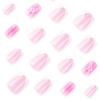 French Summer Floral White Press-On Nails - Short Square Tips for Nail Art