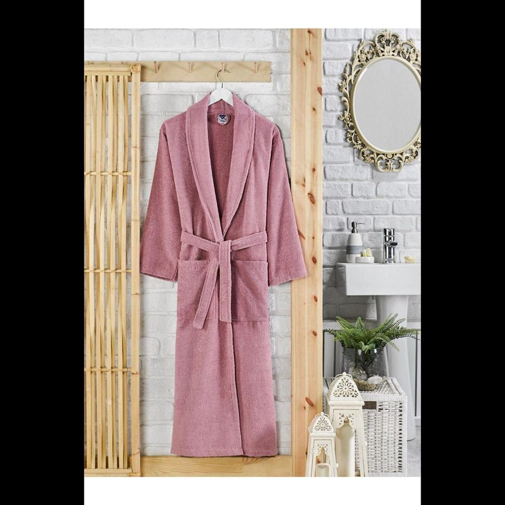 Plum 100% Cotton Bathrobe Women