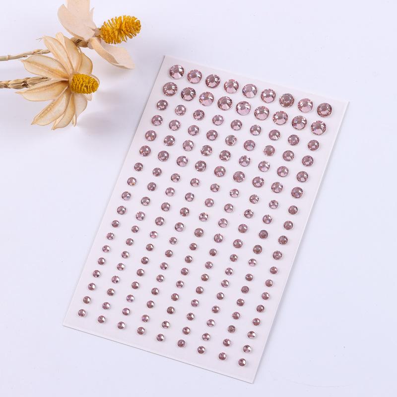 1 coală Autocolante de tatuaje de unică folosință Bijuterii pentru față 3D Zircon strălucitor DIY Ochi Fața Corp Strasuri Machiaj Decorare pentru petreceri