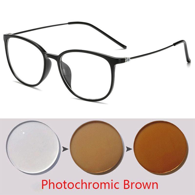 Katzenaugen Photochrome Lesebrille Herren Metall Weitsichtbrille Damen Altersweitsichtbrille +1,0 +1,5 +2,0 +2,5 +3,0 Bis +6,0
