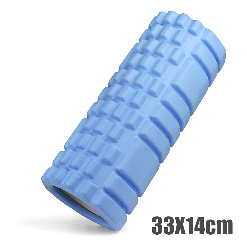 33cm Yoga Schaumstoffrolle zur Muskelmassage, Linderung von Rückenschmerzen und Gitter-Trainingsset
