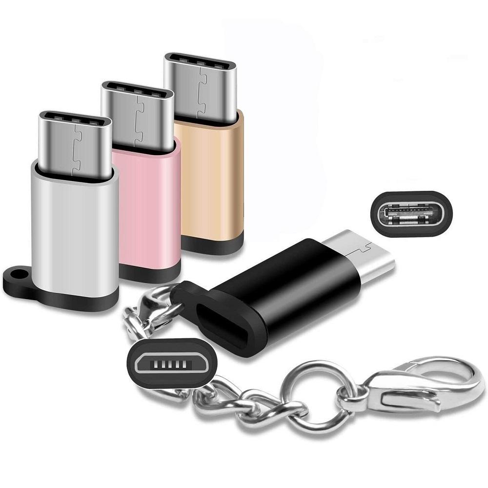 Aluminium Alloy Micro USB To Type C Adapter USB-C Male To Micro USB Female Converter for Samsung LG Oneplus Tablet Support OTG