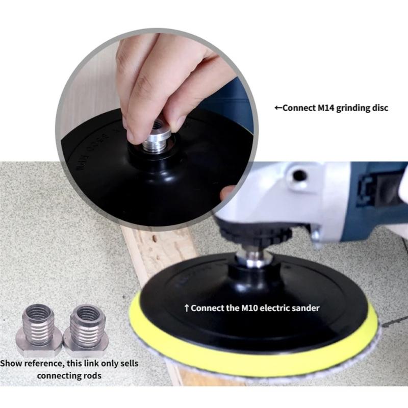 Aluminum Angles Grinder Thread Adapter M10 To M14 / M16 Conversion Screw For Power Tool Accessories
