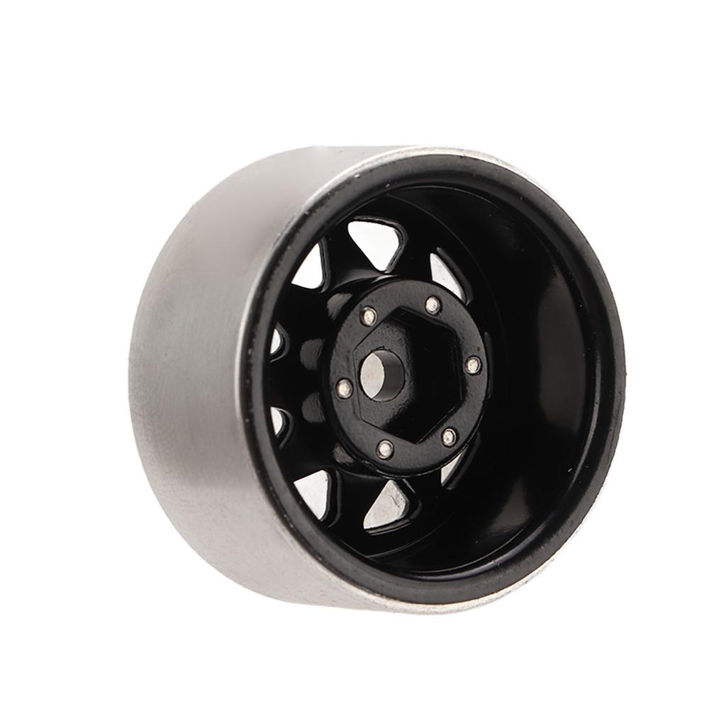 4 Pcs 1in RC Wheel Hub Lightweight RC Car Replacement Metal Wheel Rims for Upgrade