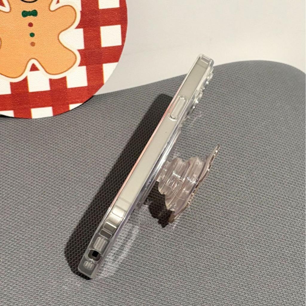 Bear Magnetic Attraction Applies To Apple 17 Transparent 16promax Soft iPhone15 New Year's 13 Red 14 Mobile Phone Cases