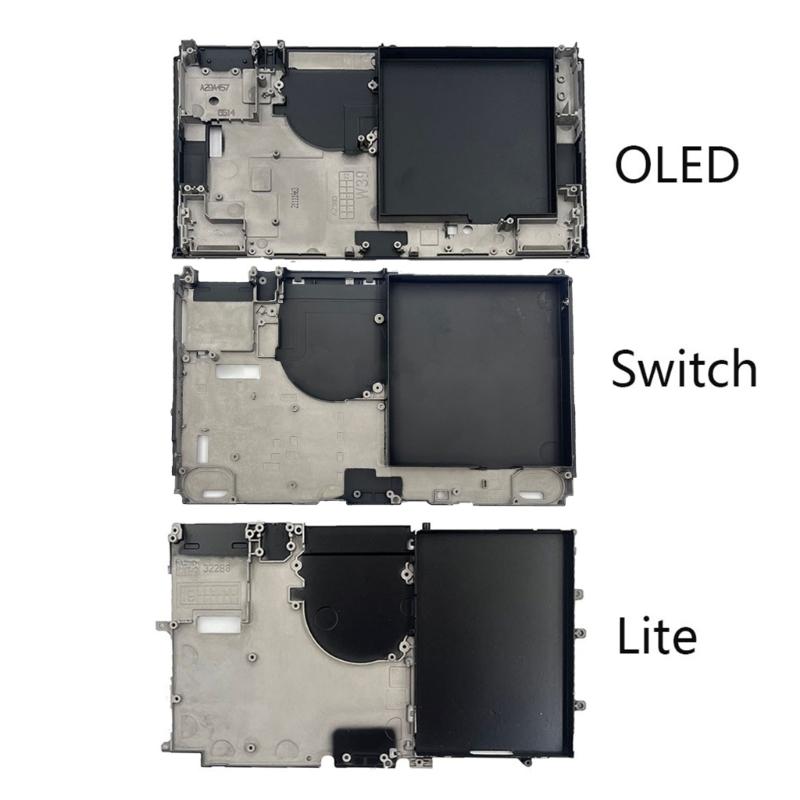 Game Console Front Frame Middle Metal Cover for OLED / LITE / SWITCH Internal Part Battery Holder Heat Dissipation-Shell