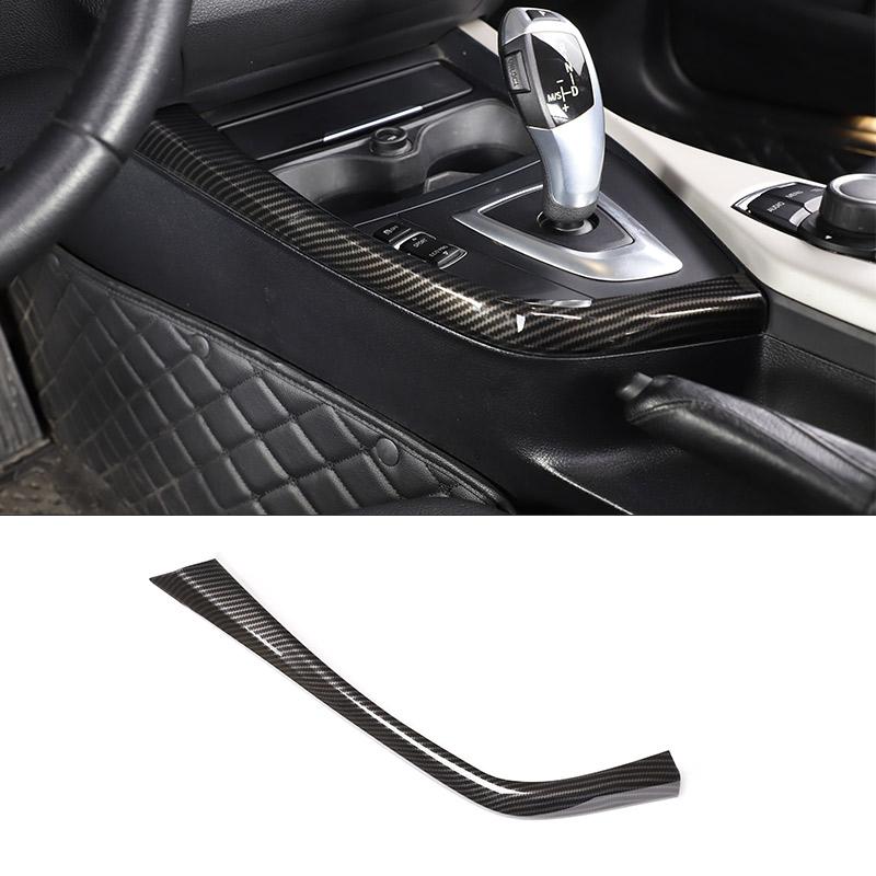 Für BMW 1 2er F20 F21 F22 F23 2012-2018 ABS Kohlefaser Auto Mittelkonsole Innendekor Aufkleber Autozubehör