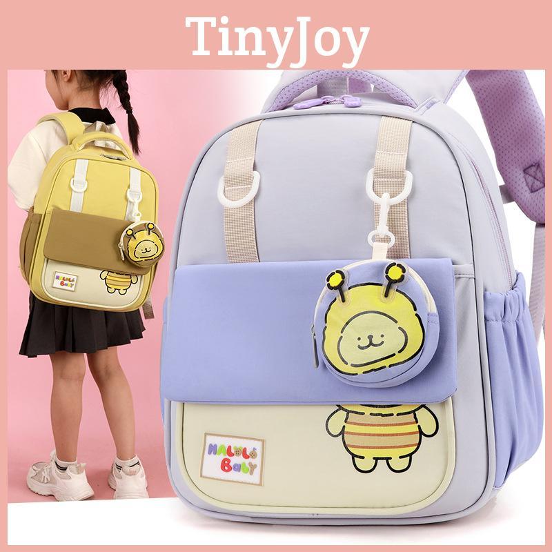 Pattern Bee Toddler Backpack With Lightweight Nylon Cartoon Schoolbag For Kids