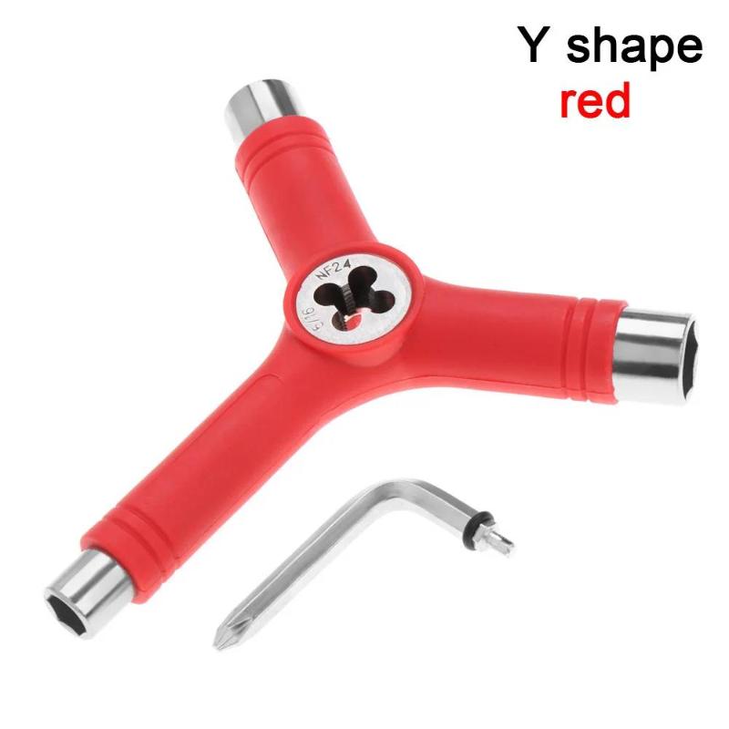 Multifunctional Skateboard Tool Y-shaped Key Screwdriver Portable Compact Design for Easy Usage